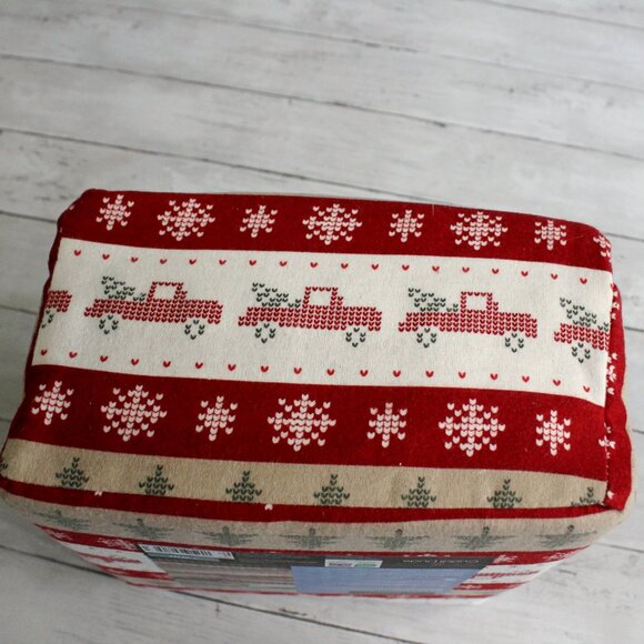 Cuddl Duds Heavyweight Flannel Sheet Set Twin Size Holiday Christmas Trucks - Picture 5 of 5